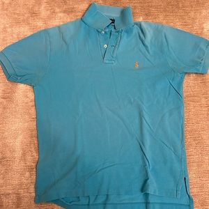 Men’s blue cotton polo tshirt